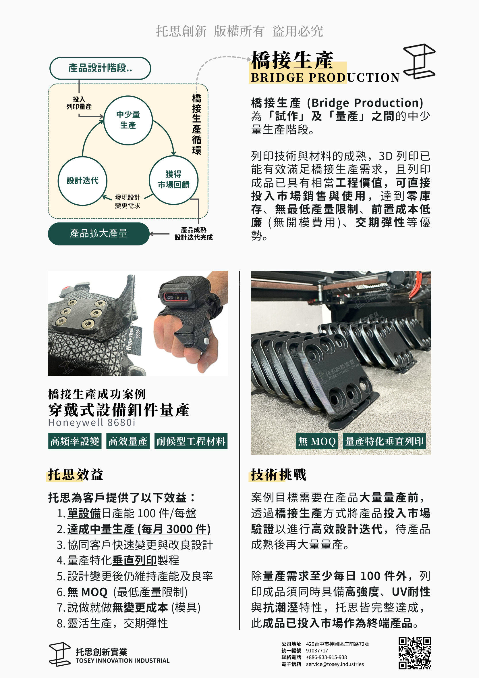 案例：Honeywell 穿戴式裝置橋接量產